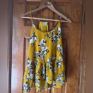 Floral Mustard Tank